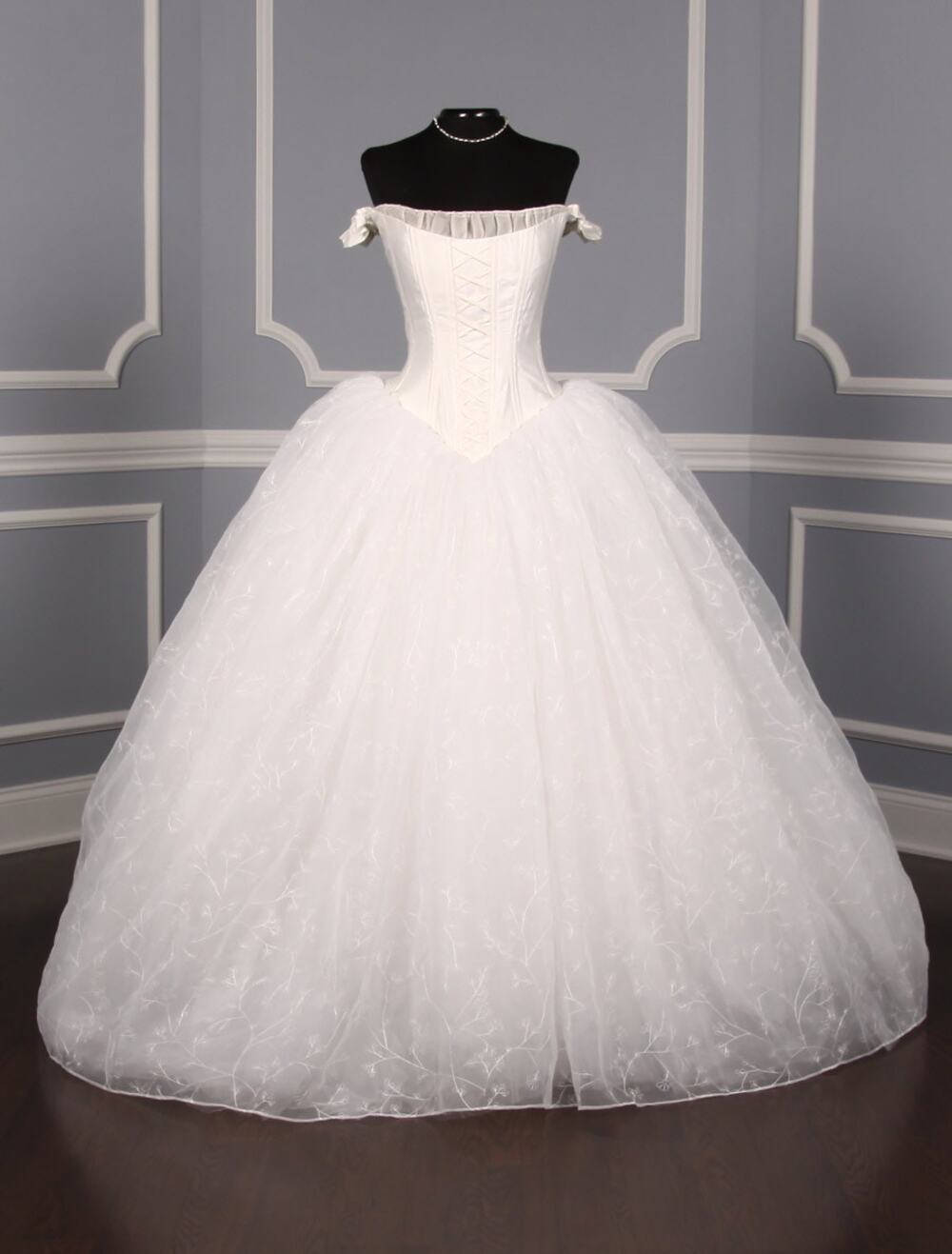 ST. PUCCHI Valentina Z114 White Cinderella Ballgown Wedding Dress Bridal Gown 12